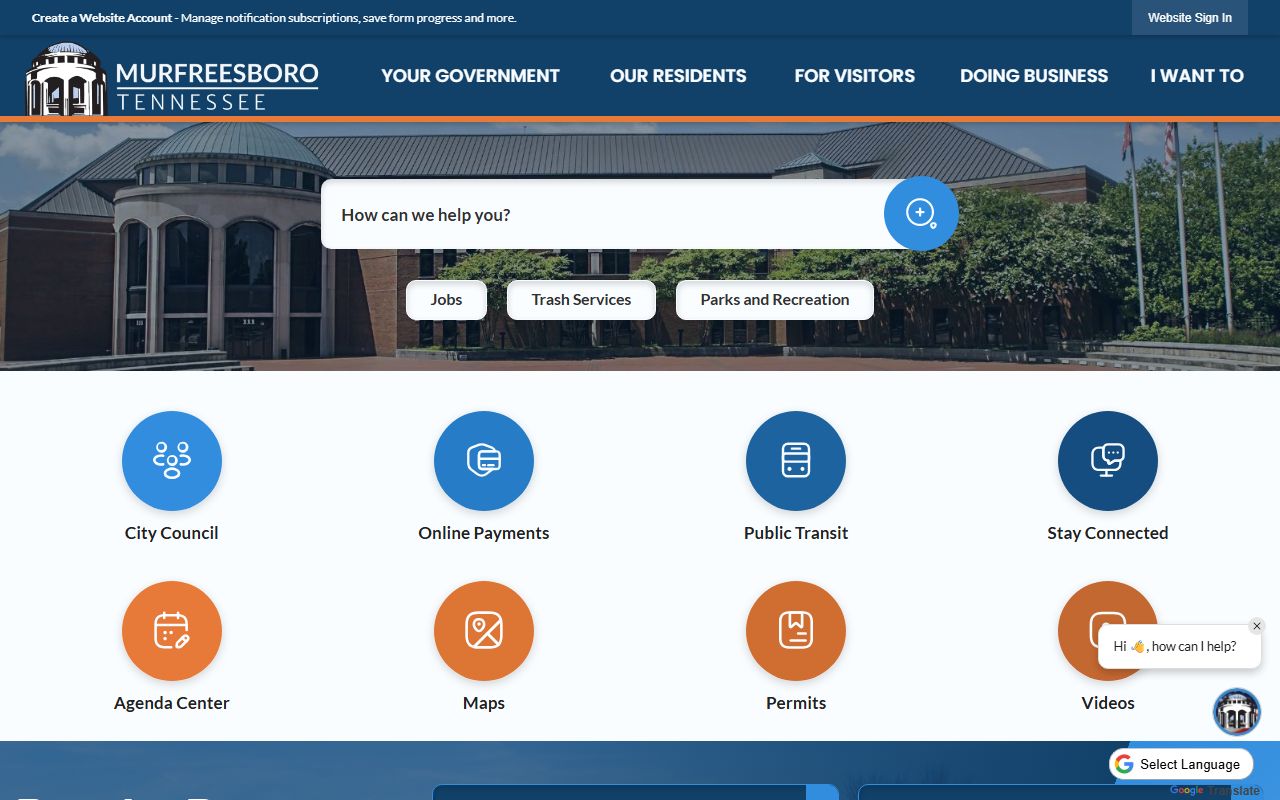 Murfreesboro Dissolution Of Marriage city website page