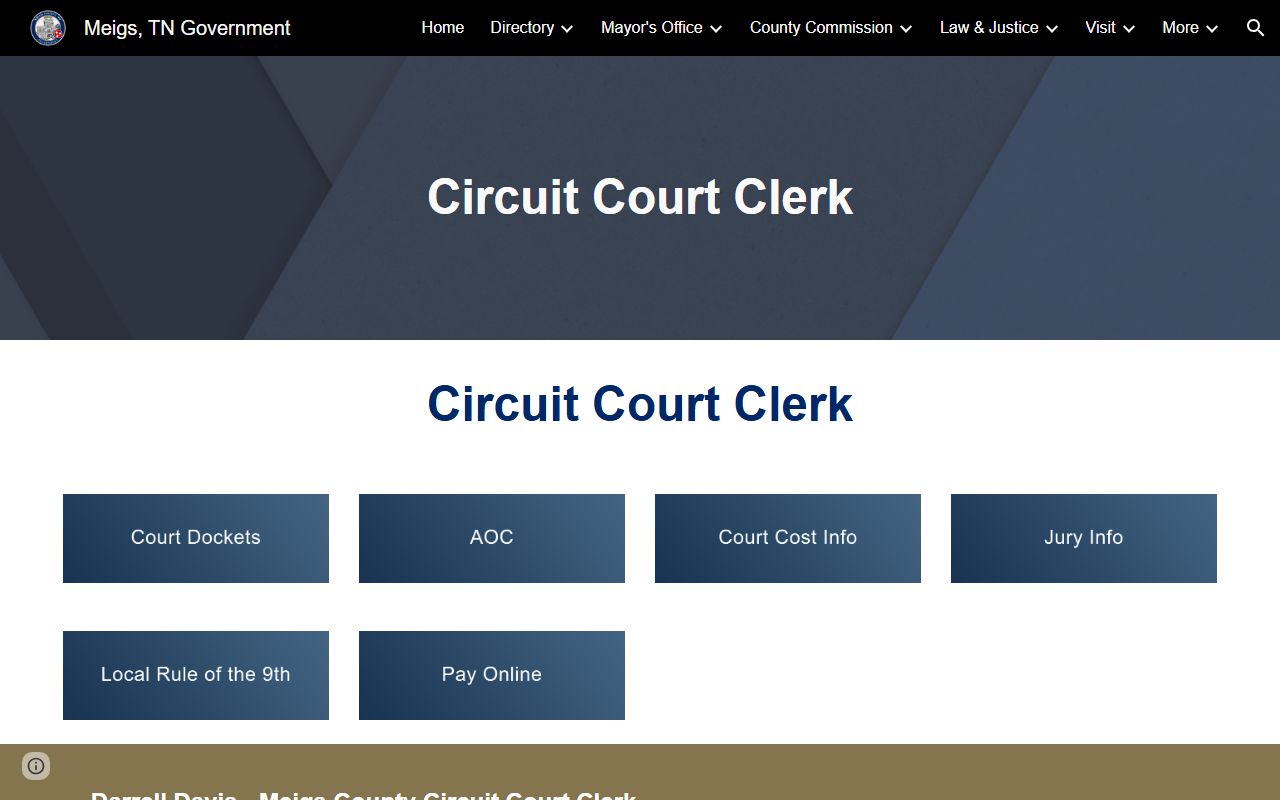 Meigs County Dissolution Of Marriage Circuit Court Clerk page